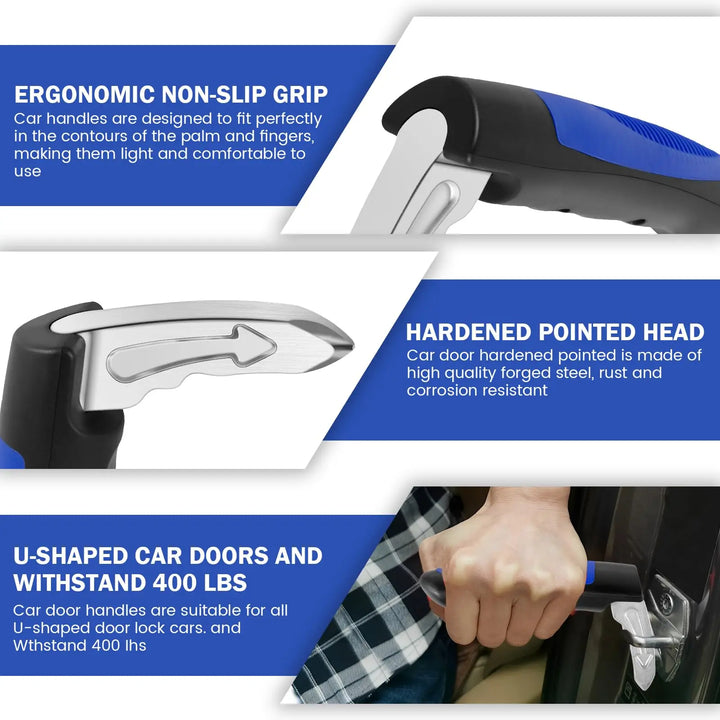 2-in-1 Car Door Assist Handle & Window Breaker