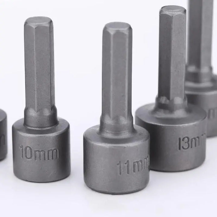 9-piece hex socket and nut driver bit set