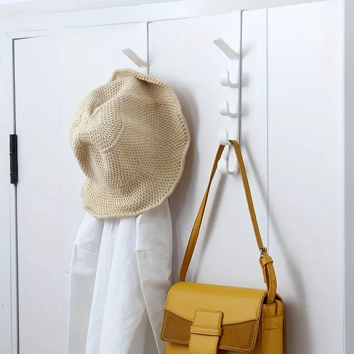 Over-the-Door Hook Rack – 5-Hook Storage Organizer