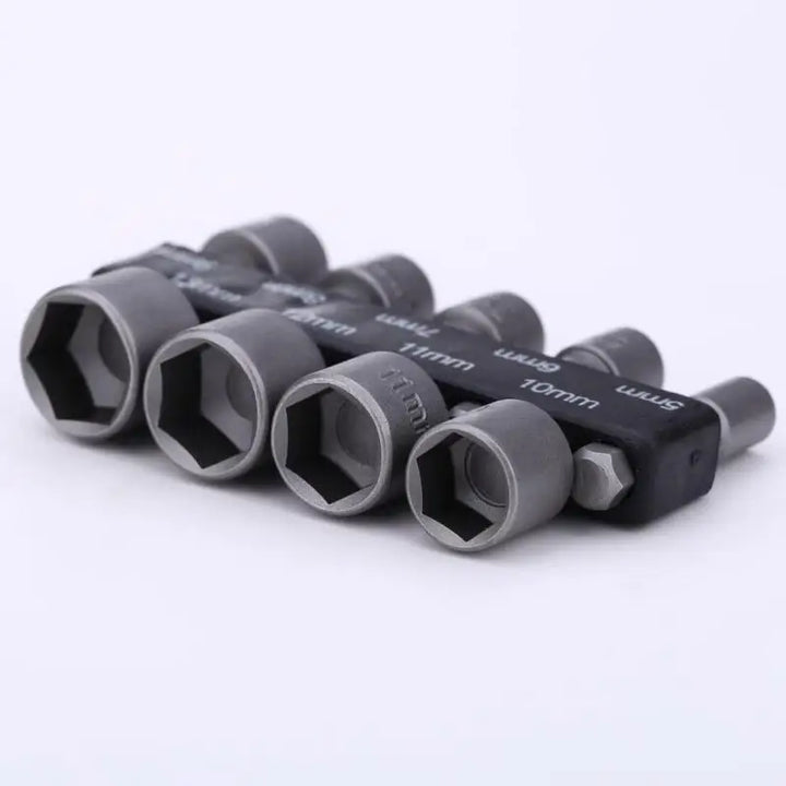 9-piece hex socket and nut driver bit set