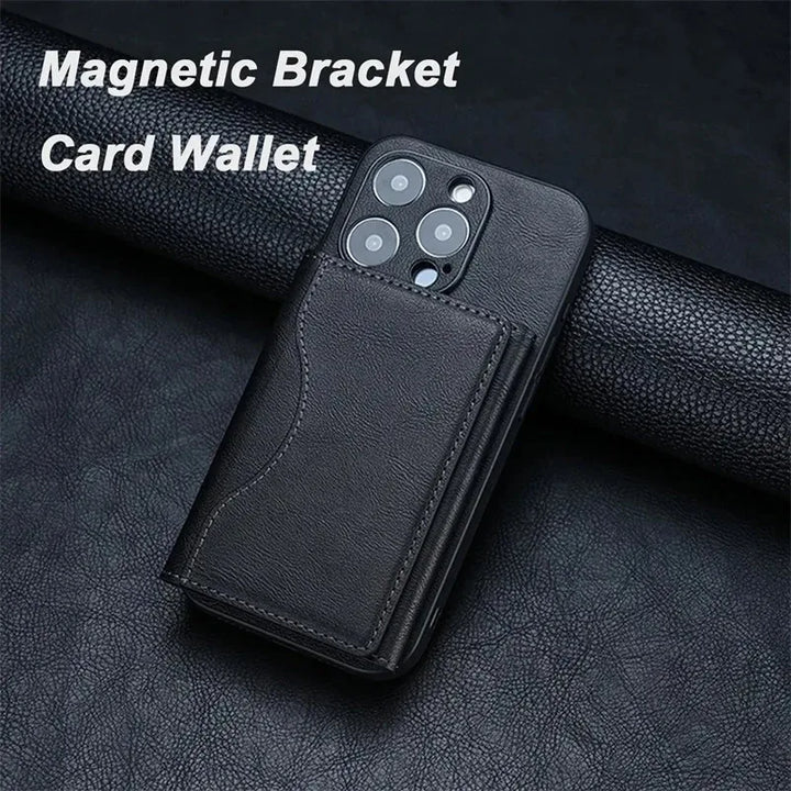 MagSafe Leather Wallet Case for iPhone