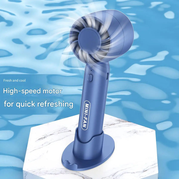 Mini handheld turbo fan, USB rechargeable portable fan