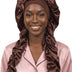 Heatless Curl Satin Bonnet – satin fabric close-up (view 3)