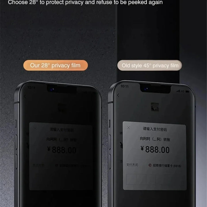 Privacy Screen Protector For iPhone 18 17 Pro Max Anti-Spy Glass For iPhone 16 15 14 13 12 11 Pro Max Privacy Film iPhone 17 Pro