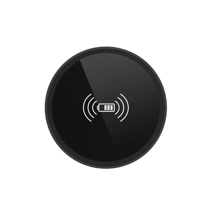 Embedded Desktop Wireless Charger – nightstand setup (view 2)