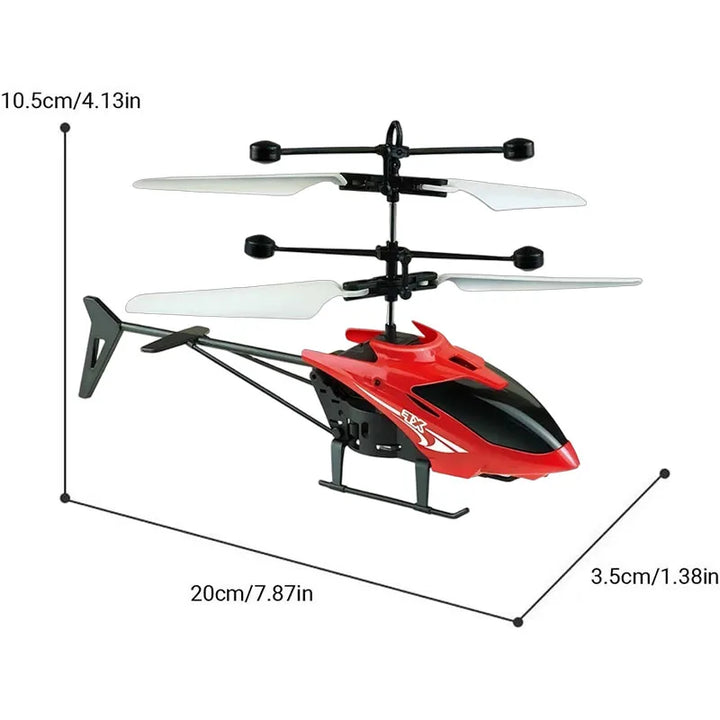 Mini RC helicopter for beginners, rechargeable remote control toy