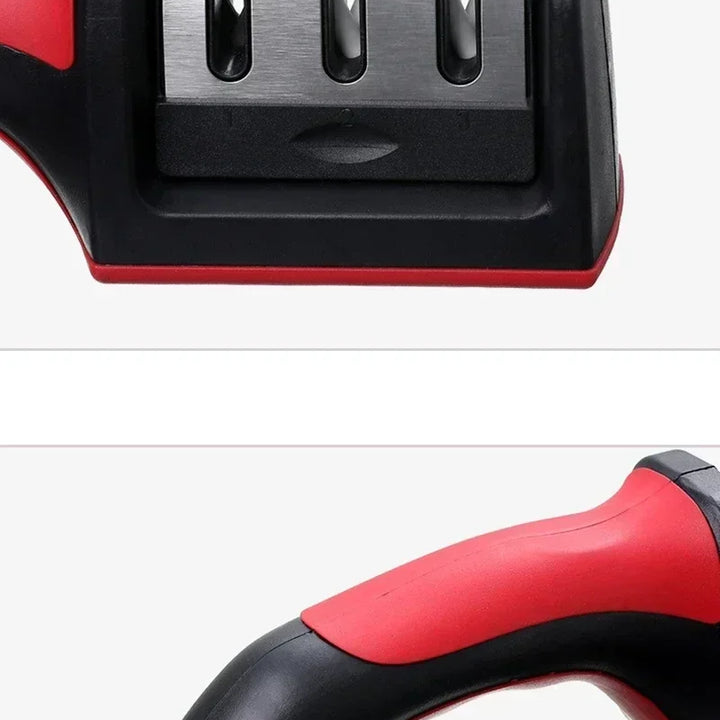 3-in-1 Kitchen Knife Sharpener with Ceramic Stone