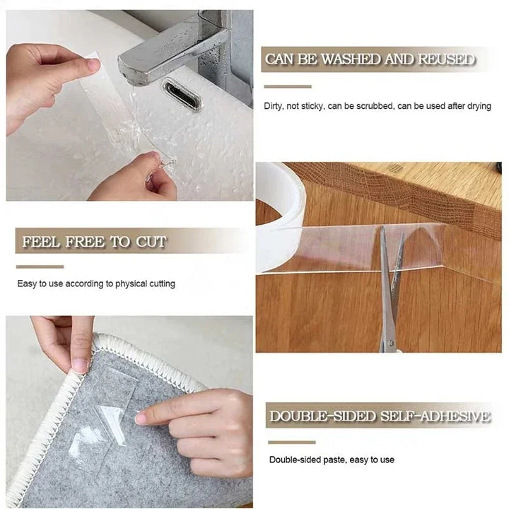 Heavy-duty double-sided mounting tape, waterproof