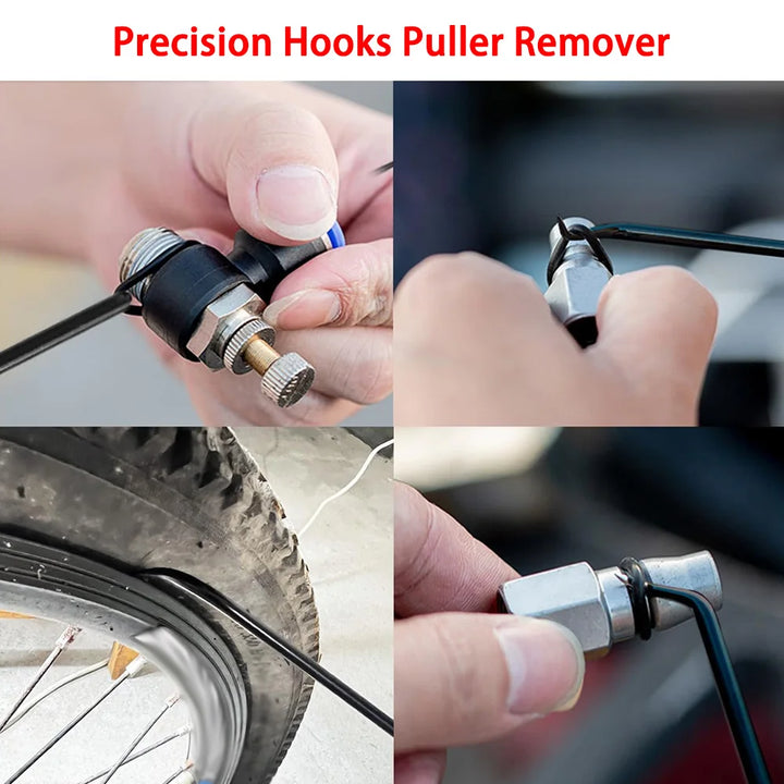 Precision pick and hook set for auto seal removal