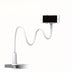 Flexible gooseneck phone holder clamp with long arm