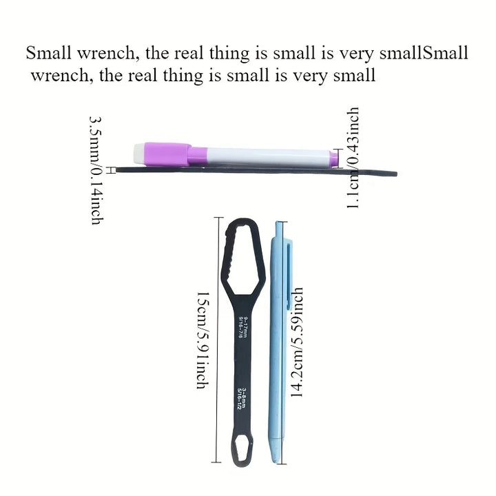 Self-tightening double-ended adjustable ratchet wrench