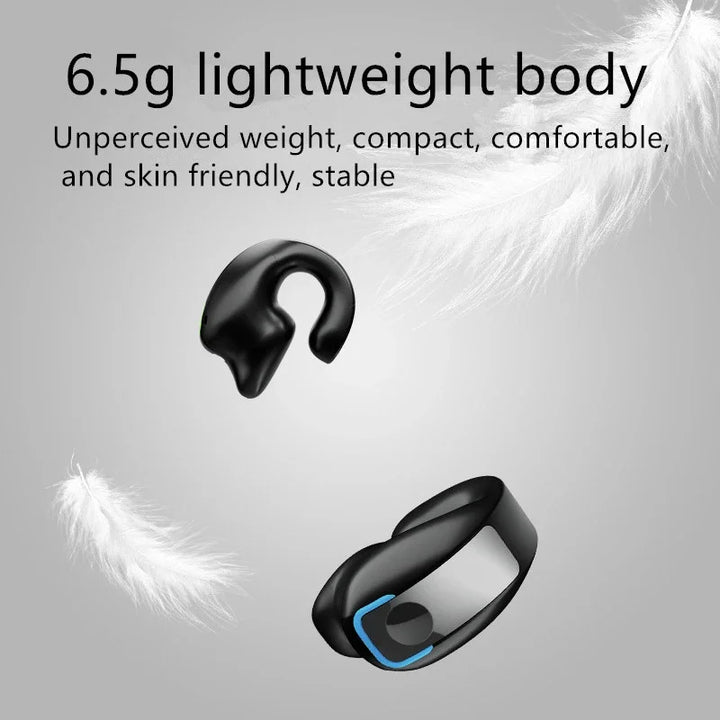 Bone conduction clip-on wireless Bluetooth earphone