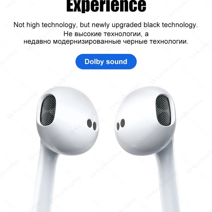 USB-C wired earbuds with microphone