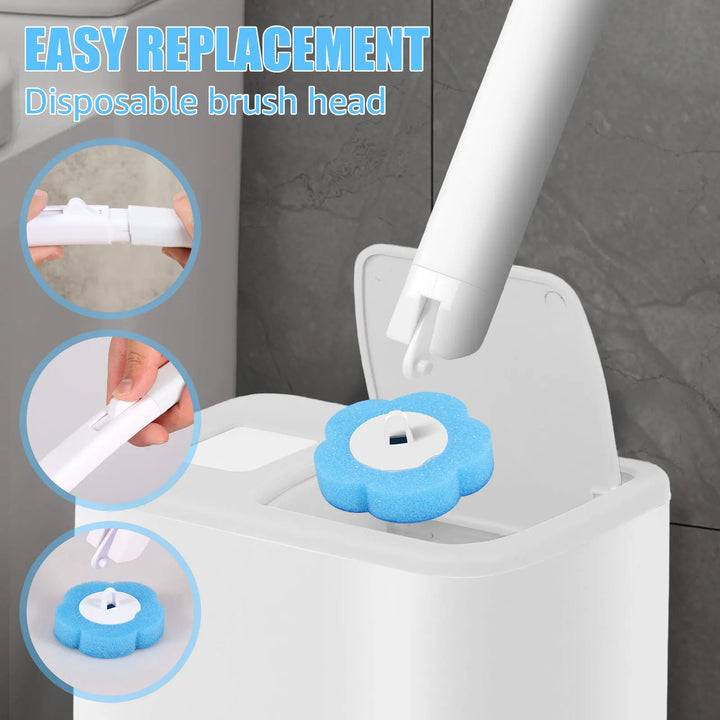 Disposable Toilet Brush Head Refills – head detail (view 2)