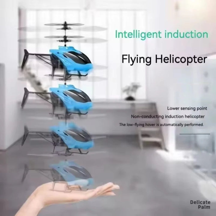 Mini RC helicopter for beginners, rechargeable remote control toy