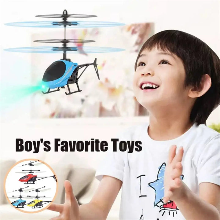 Mini RC helicopter for beginners, rechargeable remote control toy