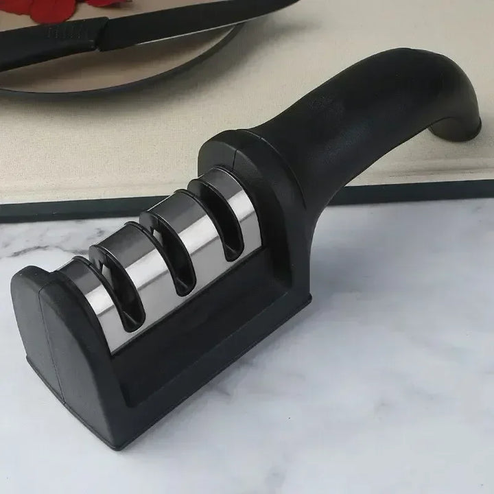 3-in-1 kitchen knife sharpener with ceramic stone