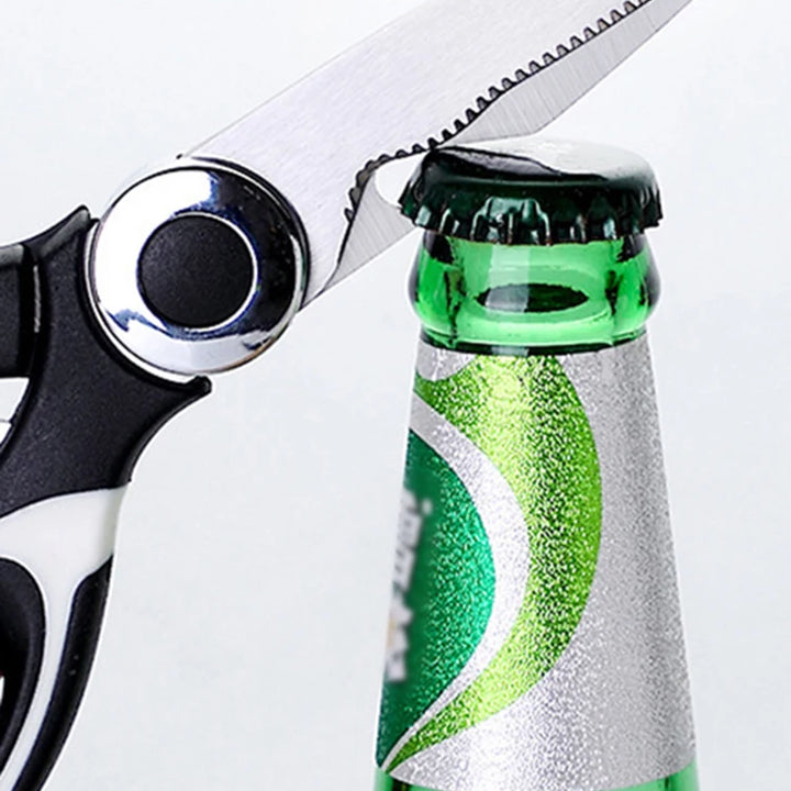 Heavy-duty multifunctional stainless steel kitchen scissors