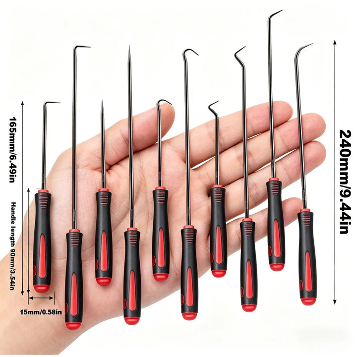 Precision pick and hook set for auto seal removal