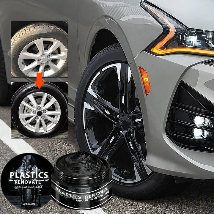 Car and motorcycle trim restorer wax