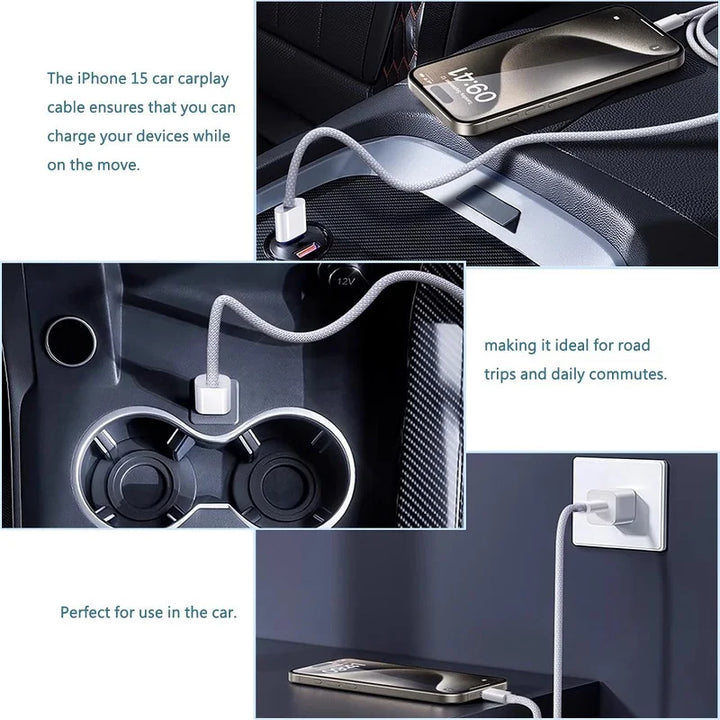 60W PD USB-C to USB-C fast charging cable