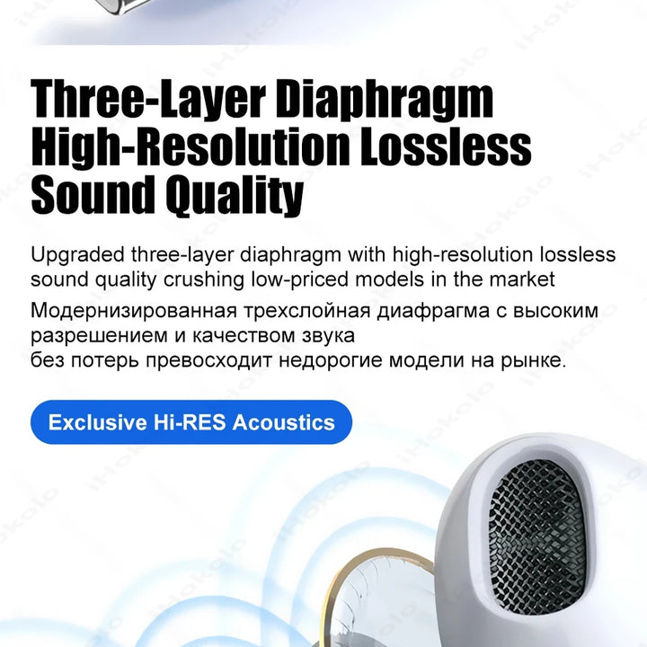 USB-C wired earbuds with microphone