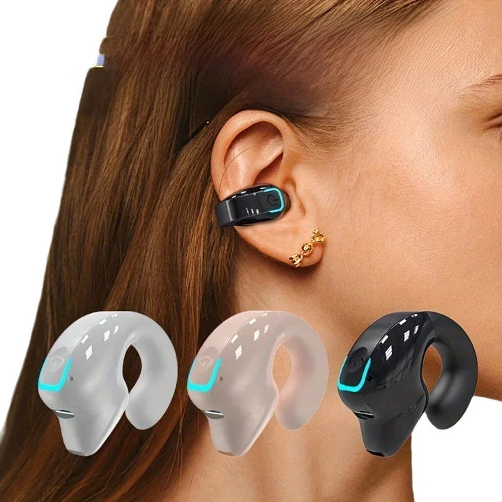 Bone conduction clip-on wireless Bluetooth earphone