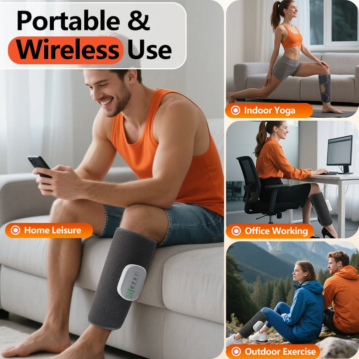 Wireless Air Compression Calf Massager with Heat