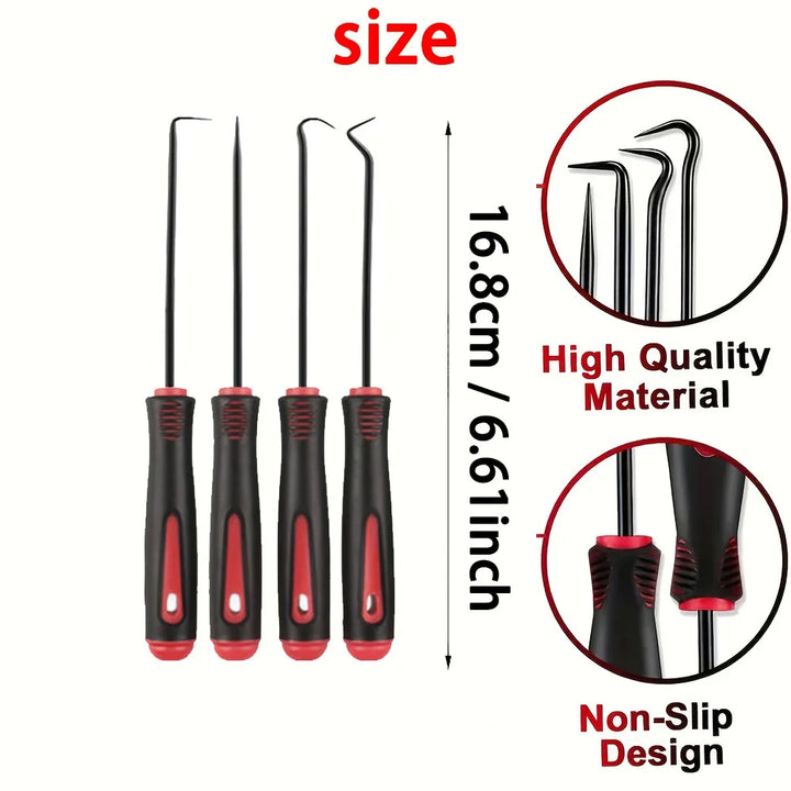 Precision pick and hook set for auto seal removal