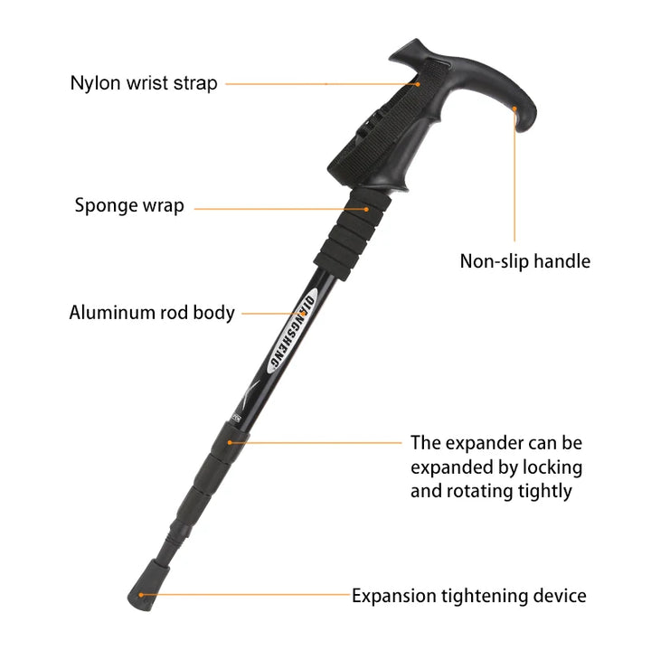 4-Section Folding Trekking Pole