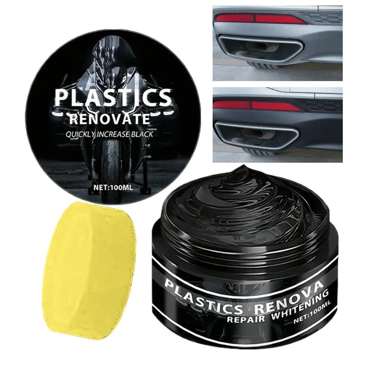 Car and motorcycle trim restorer wax