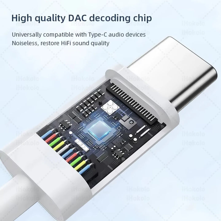 USB-C wired earbuds with microphone