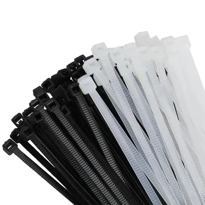 Self-Locking Nylon Cable Ties, Assorted Sizes