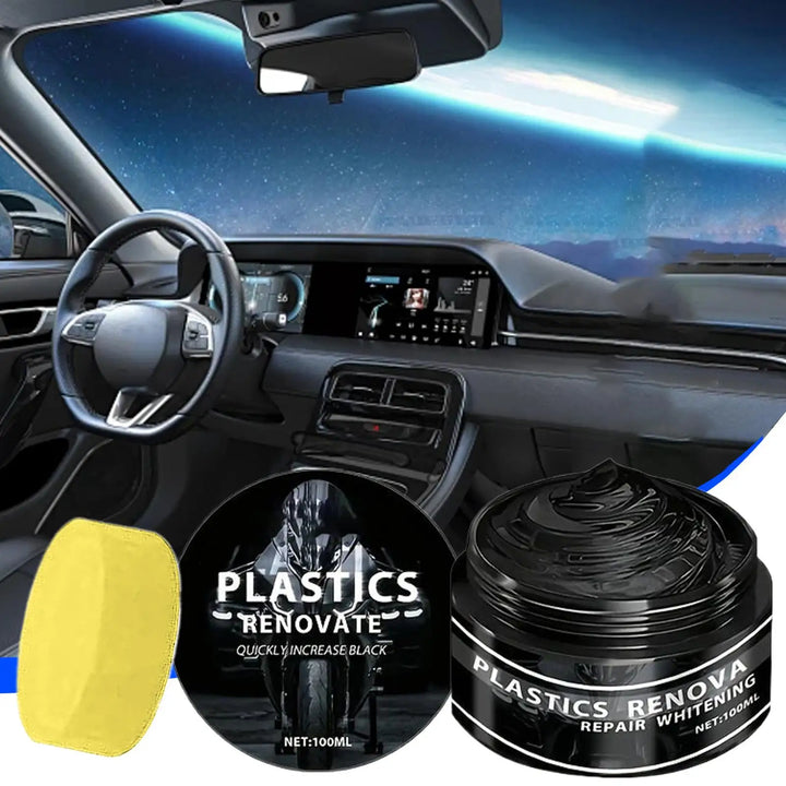 Car and motorcycle trim restorer wax