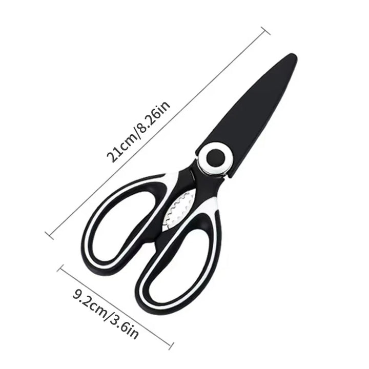 Heavy-duty multifunctional stainless steel kitchen scissors