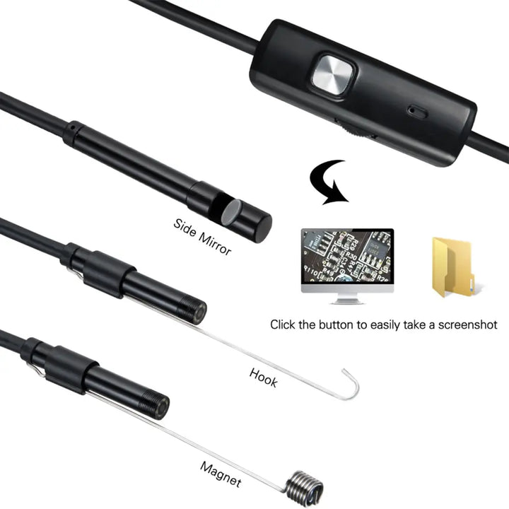 Flexible USB endoscope inspection camera for Android and PC
