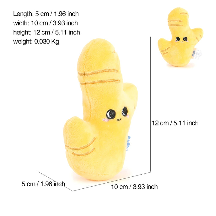 Stuffed Fruit & Vegetable Plush Toy – pumpkin style (view 3)