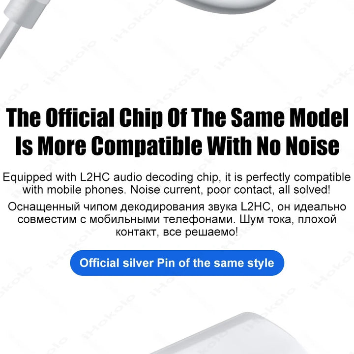 USB-C wired earbuds with microphone