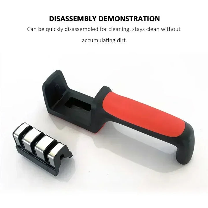 3-in-1 kitchen knife sharpener with ceramic stone