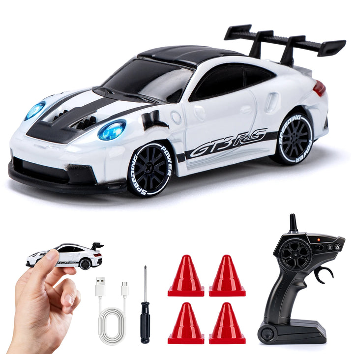 1/64 Scale High-Speed Drift RC Car – desktop racing setup (view 4)