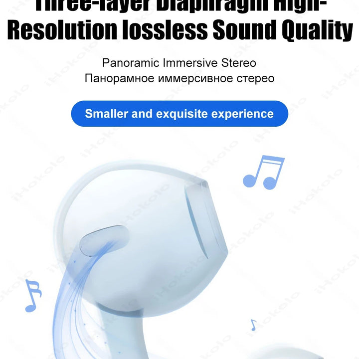 USB-C wired earbuds with microphone