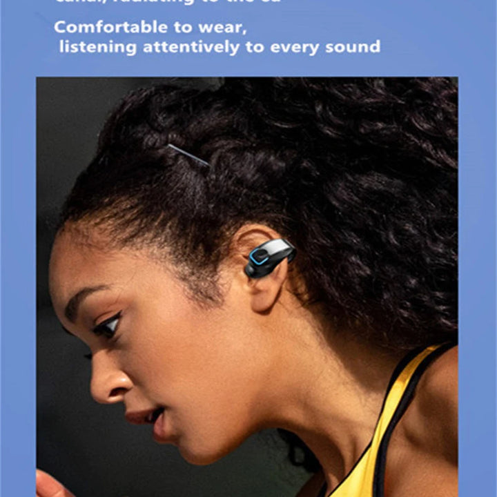 Bone conduction clip-on wireless Bluetooth earphone