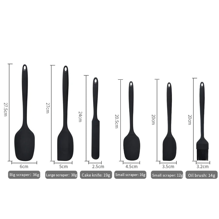 6-Piece Silicone Kitchen Utensil Set