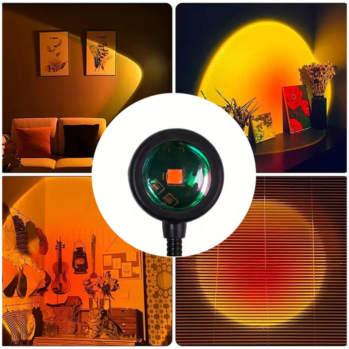 Sunset projection lamp, USB LED atmosphere light