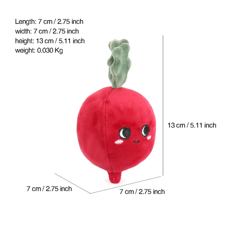 Stuffed Fruit & Vegetable Plush Toy – pumpkin style (view 2)