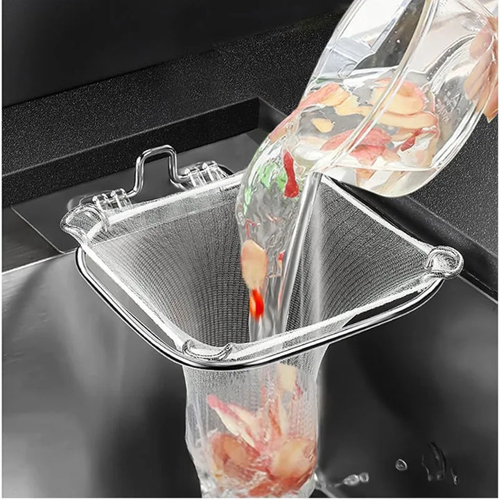 Fine Mesh Kitchen Sink Strainer – installed in sink
