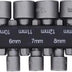 9-piece hex socket and nut driver bit set