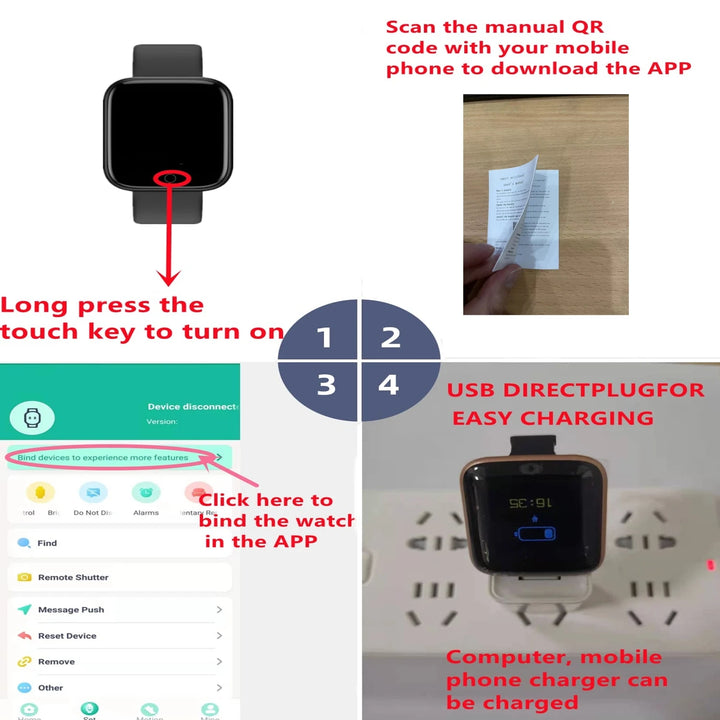Smart Fitness Watch for Android & iOS