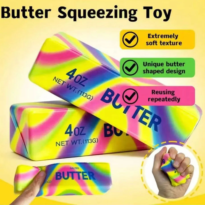 Butter Stick Squishy Toy – slow rising demonstration (view 2)