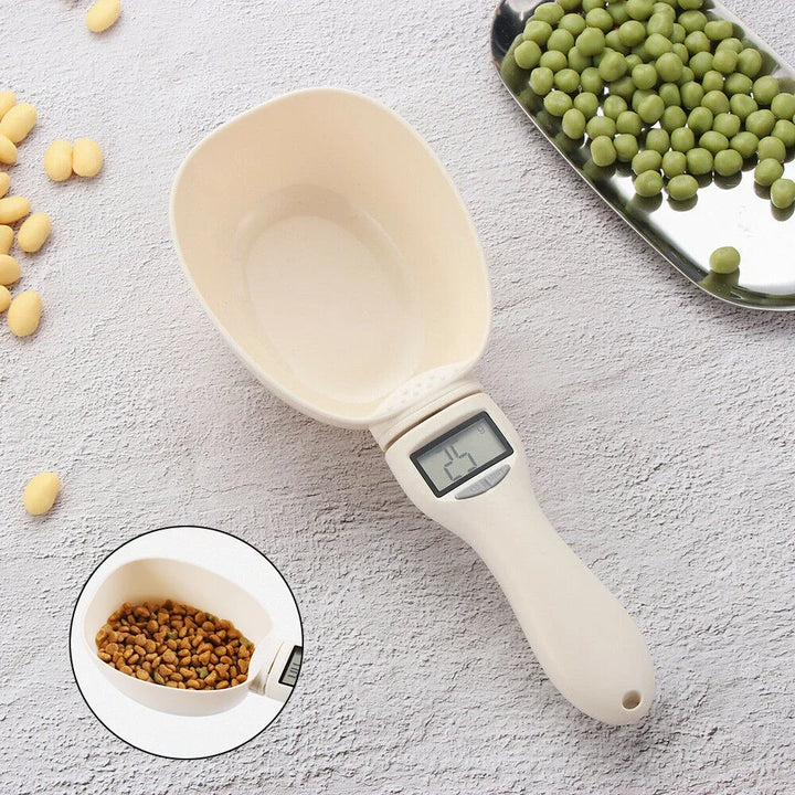 Digital Pet Food Scale with Measuring Scoop – measuring scoop detail